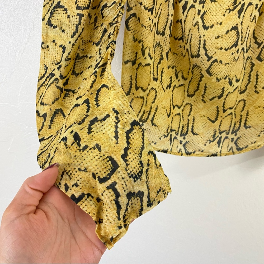 Frame Size Large Yellow & Black Python Multi Wide… - image 2